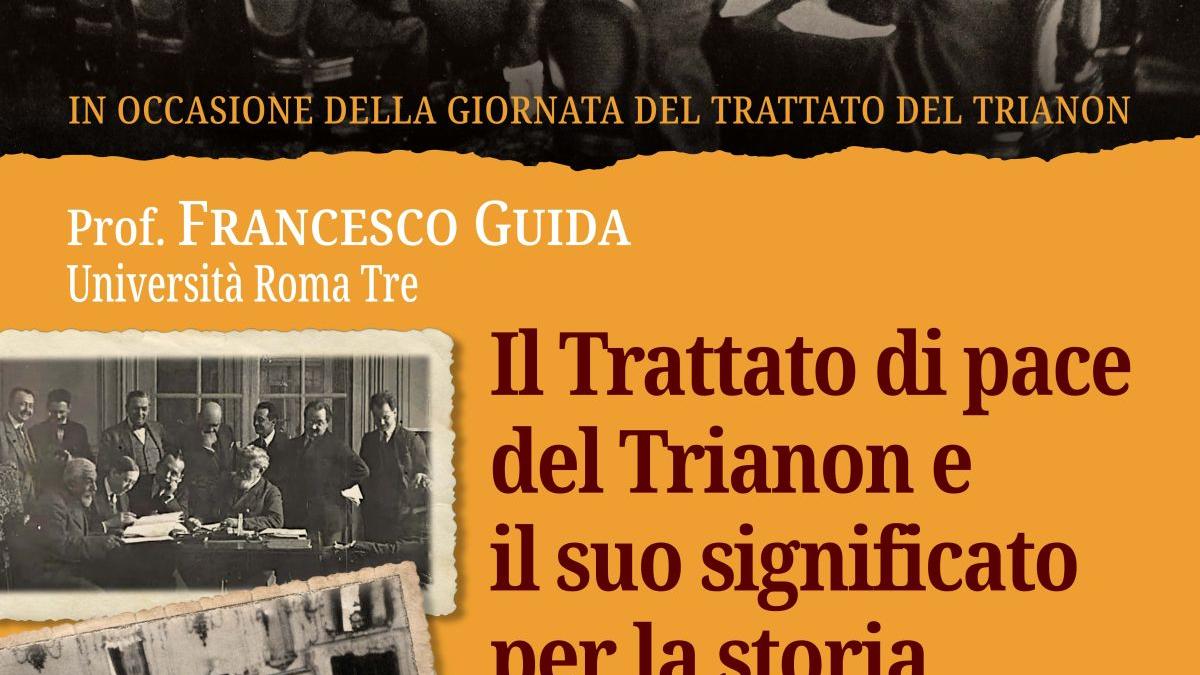 Conferinţa Prof. Francesco Guida, Tratatul de pace de la Trianon (4 iunie 1920) şi semnificaţia sa pentru istoria românilor, Aula 5 a Complexului “Beato Pellegrino” al Universităţii din Padova