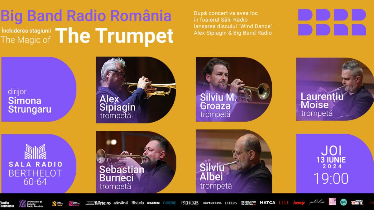 „THE  MAGIC  OF  TRUMPET”: închiderea stagiunii de jazz la Sala Radio