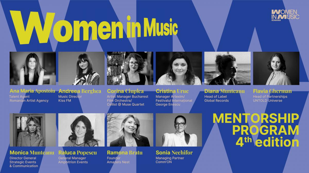 Femeile la început de carieră în industria muzicală se pot înscrie de acum la ediția a 4-a Women in Music Mentorship Program