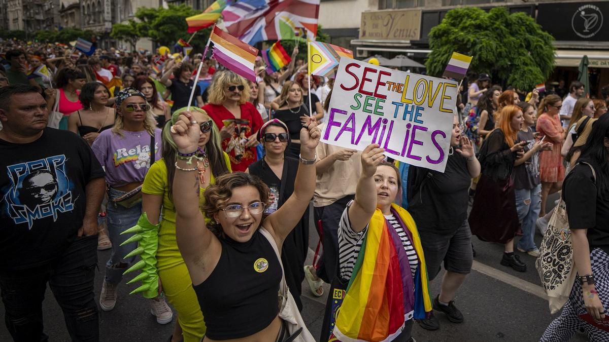 Incident la Bucharest PRIDE: Mai mulți contramanifestaţi au fost legitimați, unul dus la secție