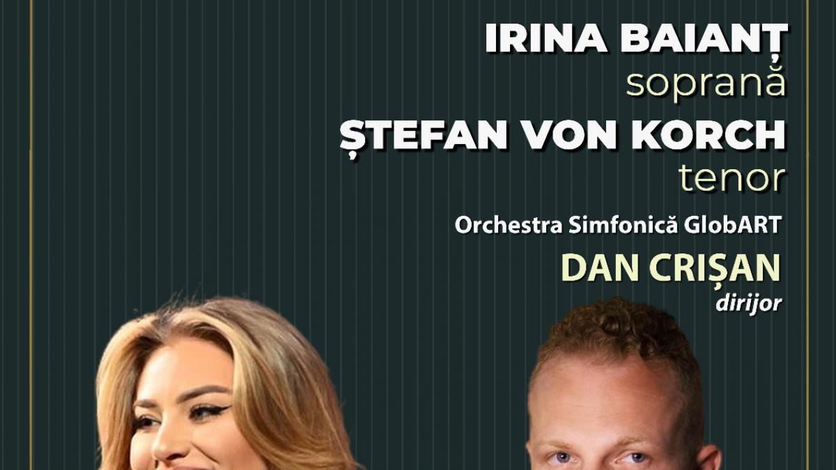 Tenorul ŞTEFAN von KORCH în premieră în recital la MARIA RADNA open air pe 5 Iulie împreună cu soprana IRINA BAIANŢ