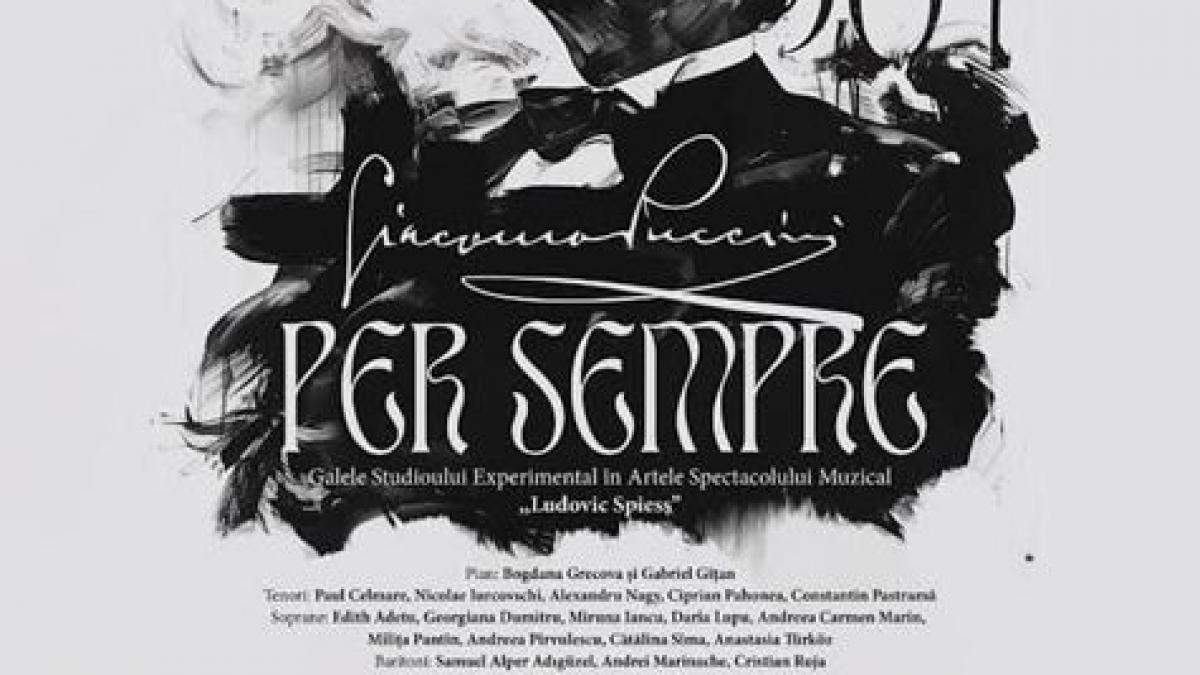 Galele Studioului Experimental în Artele Spectacolului Muzical „Ludovic Spiess” – un omagiu adus lui Giacomo Puccini