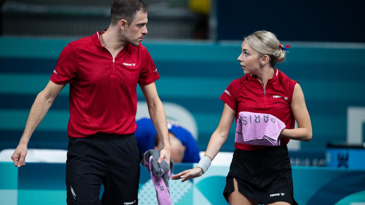 JO 2024. Ovidiu Ionescu şi Bernadette Szocs s-au oprit în sferturi la dublu mixt