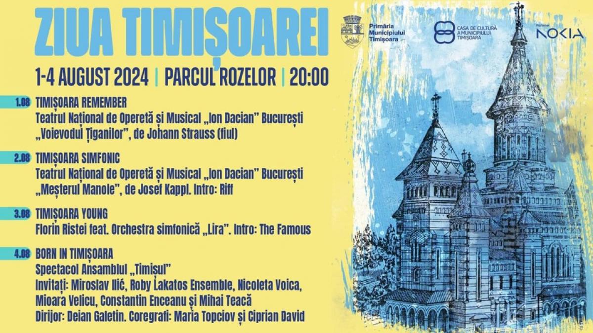 Teatrul Național de Operetă și Musical Ion Dacian prezintă "Meşterul Manole" şi "Voievodul Ţiganilor" la Ziua Timişoarei
