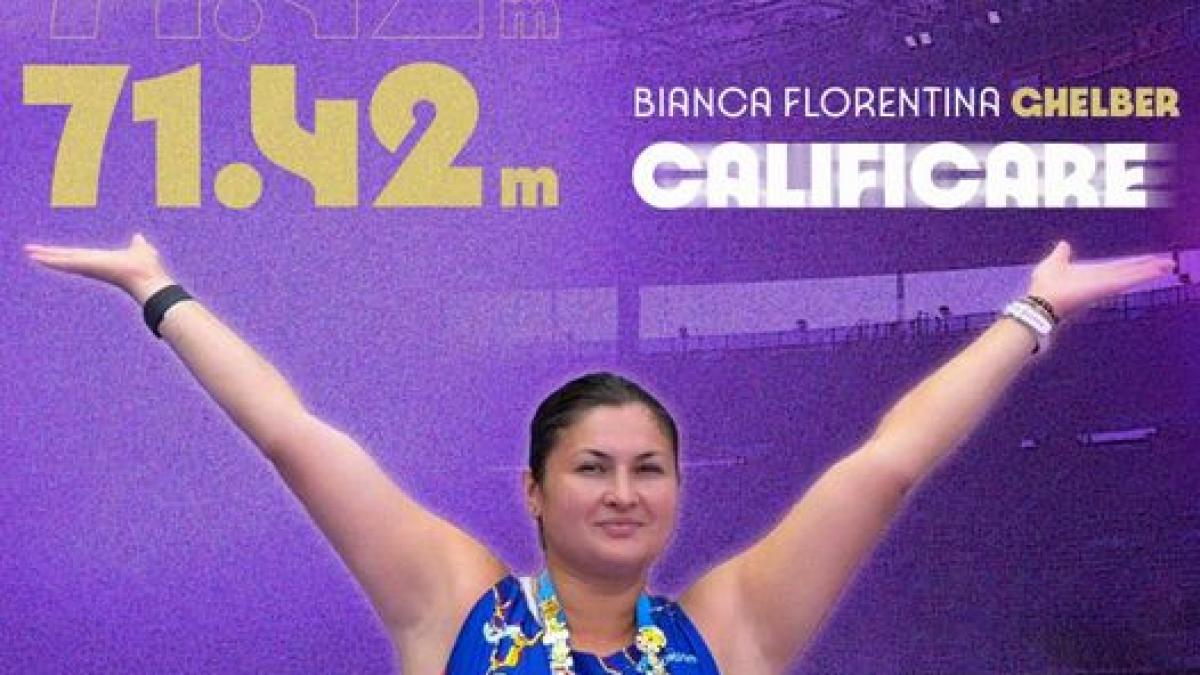 Bianca Ghelber s-a calificat în finala de la aruncarea ciocanului la Jocurile Olimpice