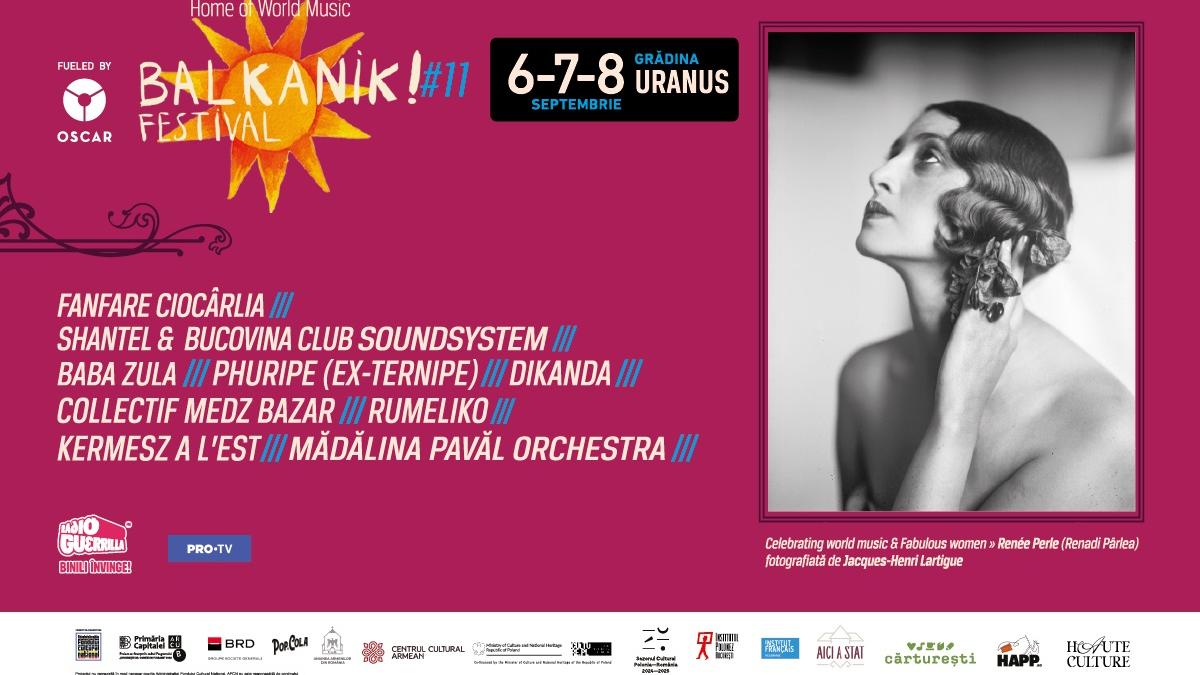 Balkanik Festival – Home of World Music, între 6 și 8 septembrie la Grădina Uranus: trei zile și trei nopți de concerte și povești
