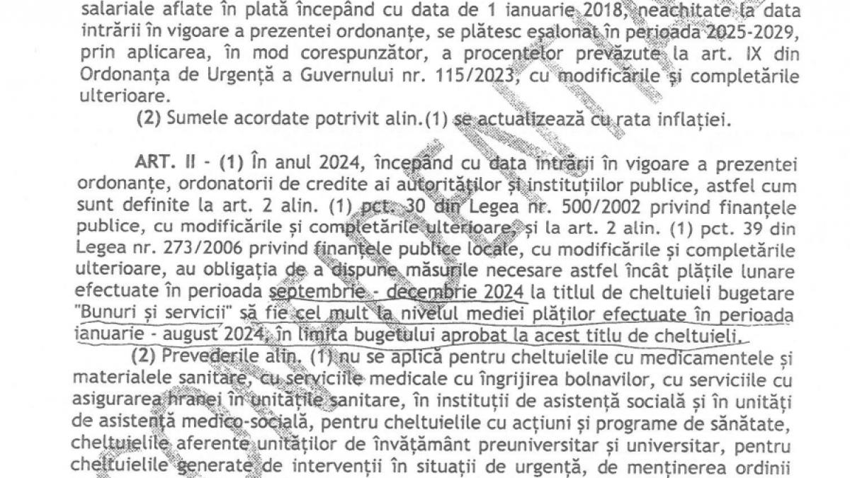 CONFIDENȚIAL: Ordonanța Austerității. Iată documentul! Se taie bonusurile bugetarilor