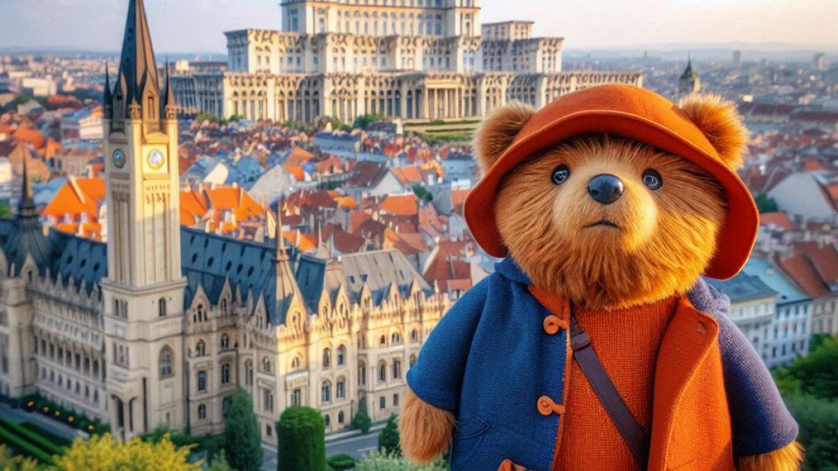 Ursulețul Paddington, mesagerul prieteniei: Ambasada Britanică celebrează relația UK - România cu imagini virale