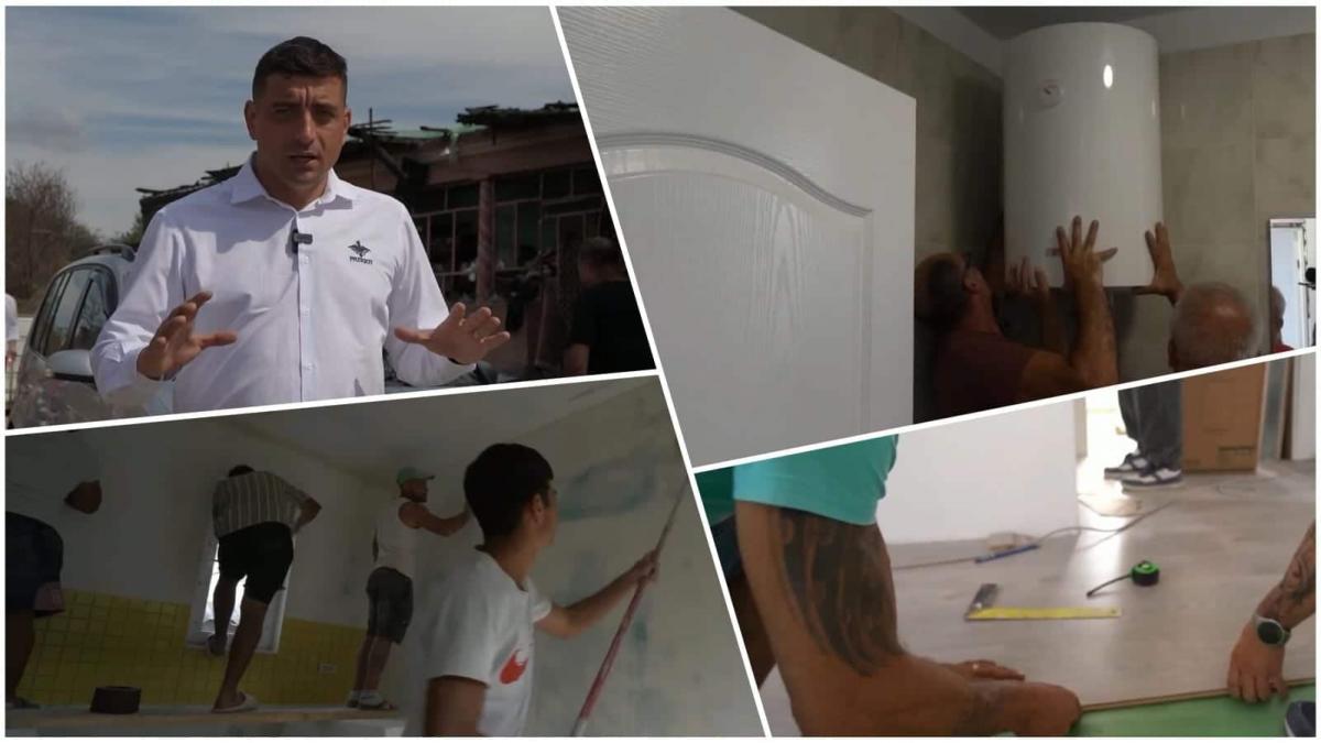 George Simion prezintă o casă construită în 12 zile