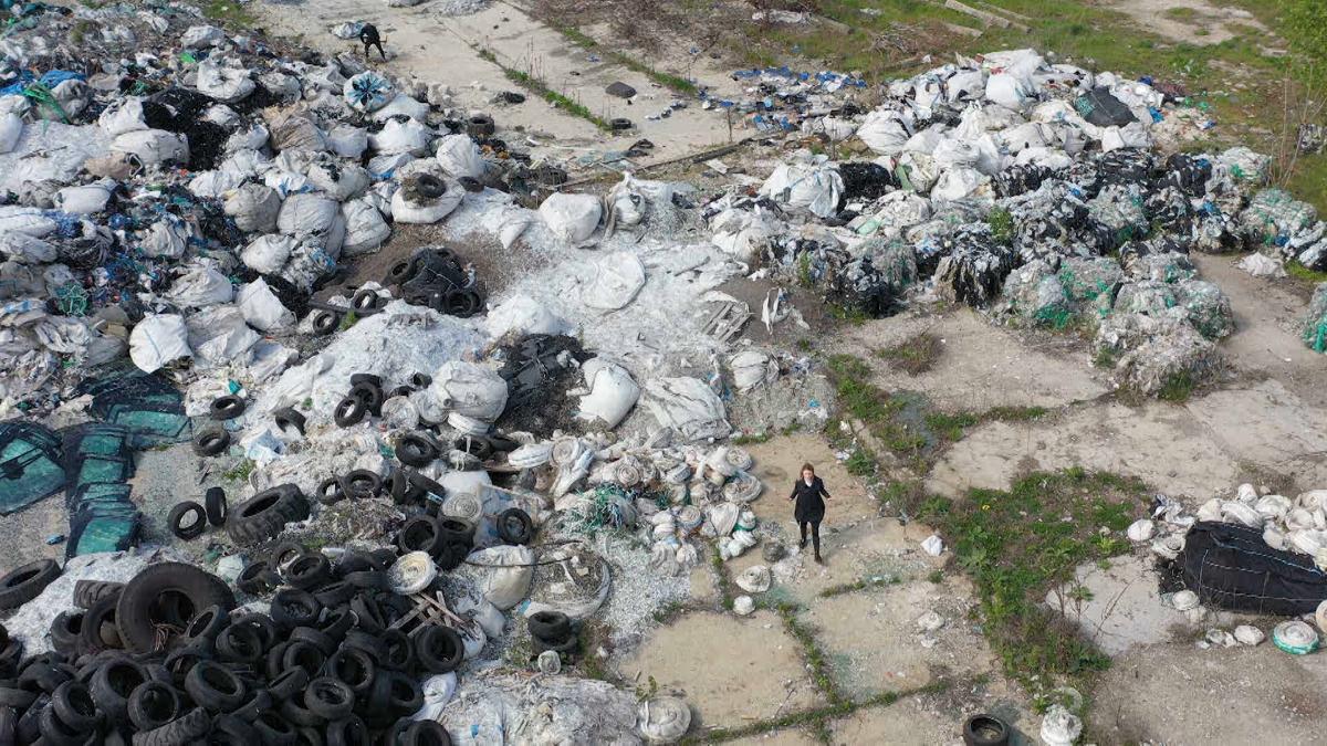 70,000 tonnes of hazardous waste was dumped directly onto the ground