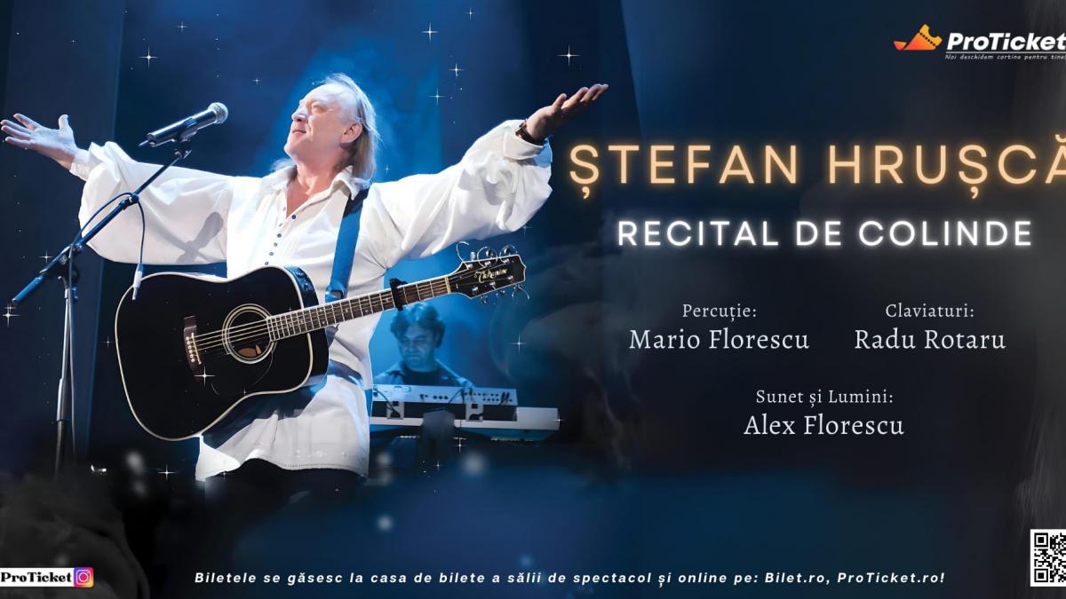 Ștefan Hrușcă revine pe scenă în luna decembrie cu turneul național de colinde în întreaga țară