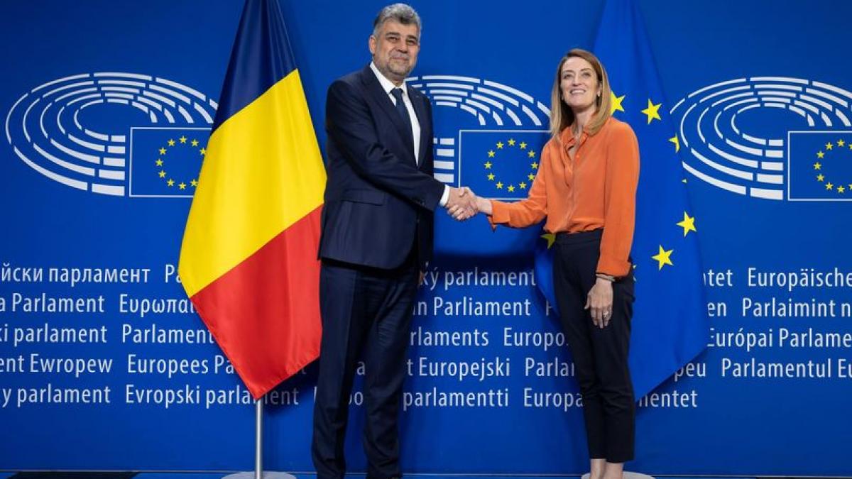 Ciolacu cere la Bruxelles intrarea totală în Schengen. Întâlnire cu șefa PE