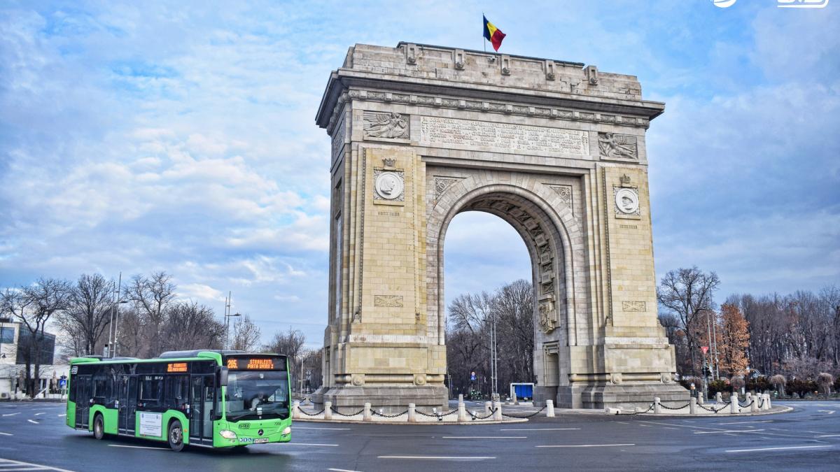 Transport public în București de 1 Decembrie: restricții majore în zona Arcului de Triumf