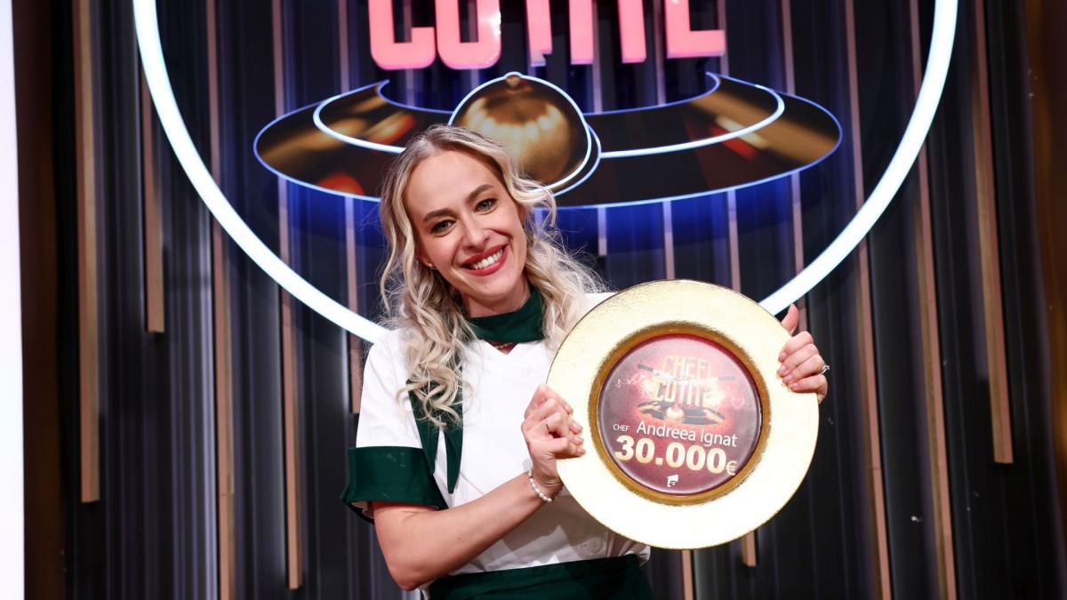 Andreea Ignat, concurenta lui Chef Richard Abou Zaki, a câștigat sezonul 14 Chefi la cuțite. Finala show-ului culinar, lider de audiență