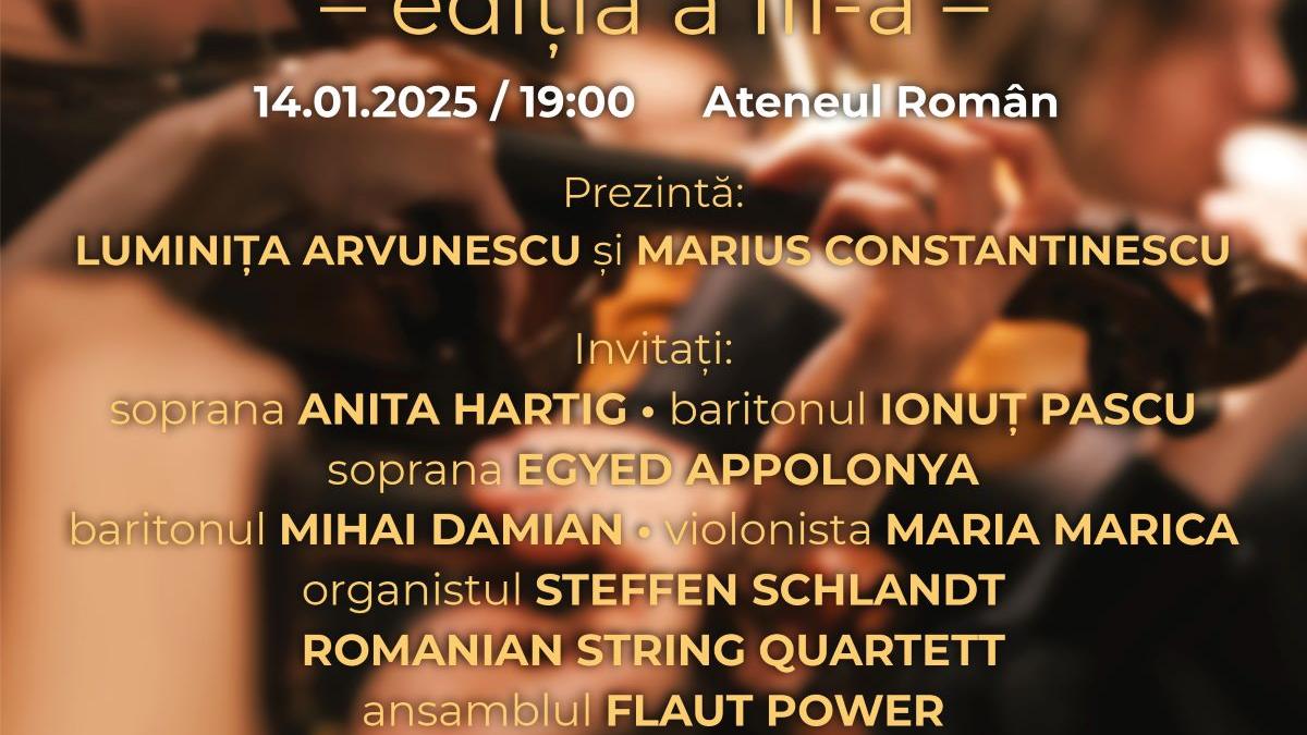 Cea de a III-a ediție a GALEI PREMIILOR MUSICRIT  va avea loc în luna ianuarie la Ateneul Român
