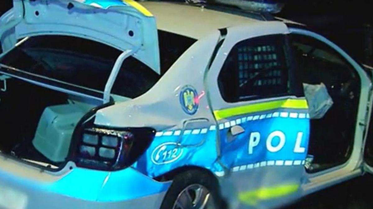 masina politie lovita accident politisti suspect spital