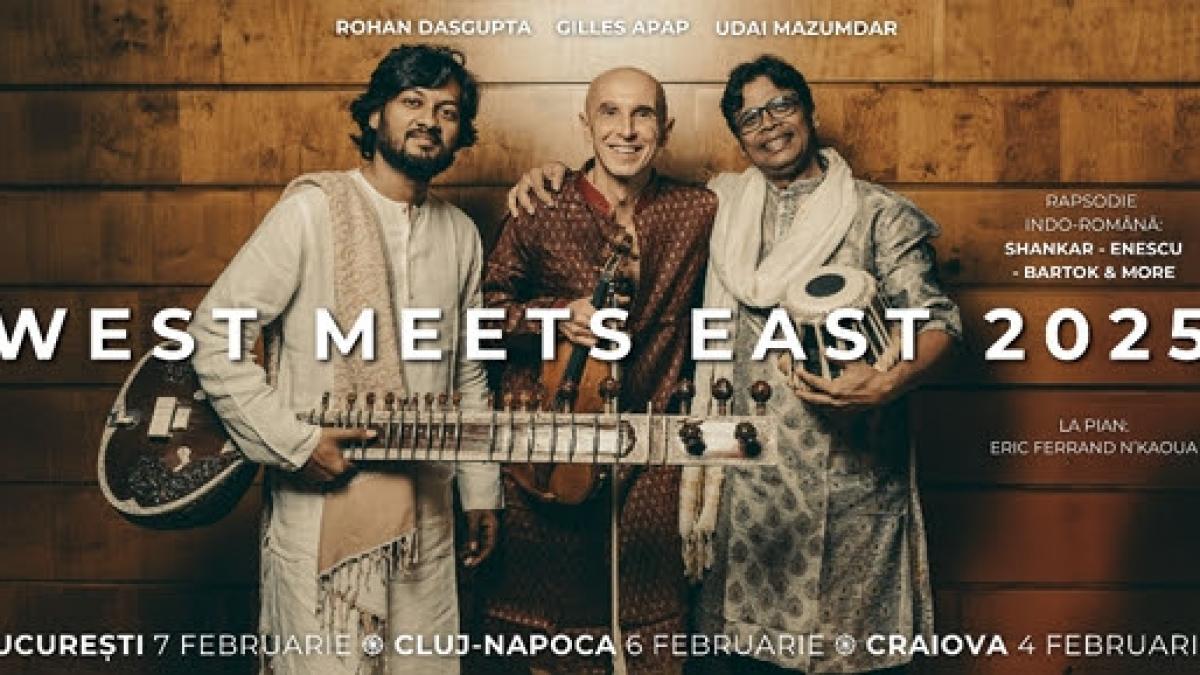 Rapsodie indo-română. SHANKAR – ENESCU – BARTOK &amp; more cu Gilles APAP, Udai MAZUMDAR, Rohan DASGUPTA, Eric N’KAOUA