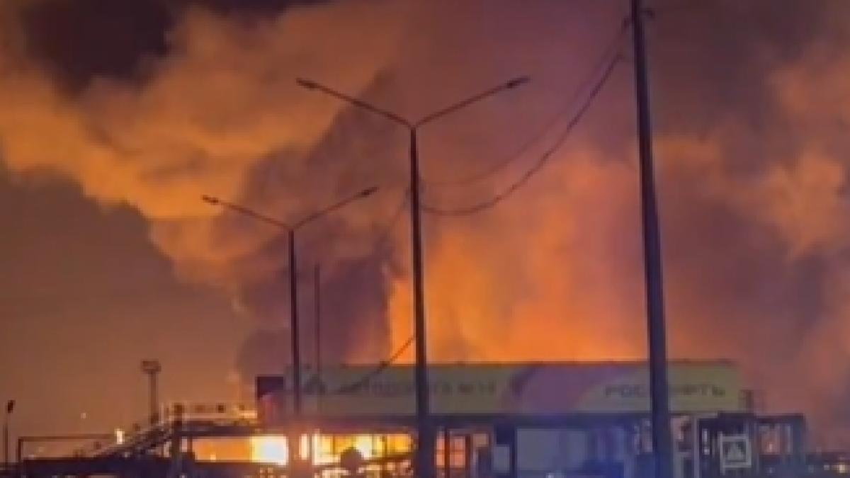 ucraina incendiat atac rafinarie petrol rusia