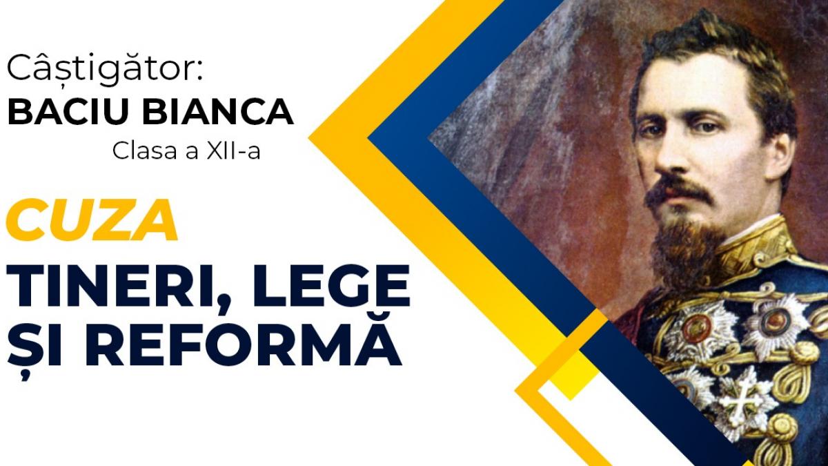 Reformă inspirată de spiritul lui Cuza: Fundația Dan Voiculescu pentru Dezvoltarea României premiază ideea inovatoare a unei tinere din Luduș, Mureș