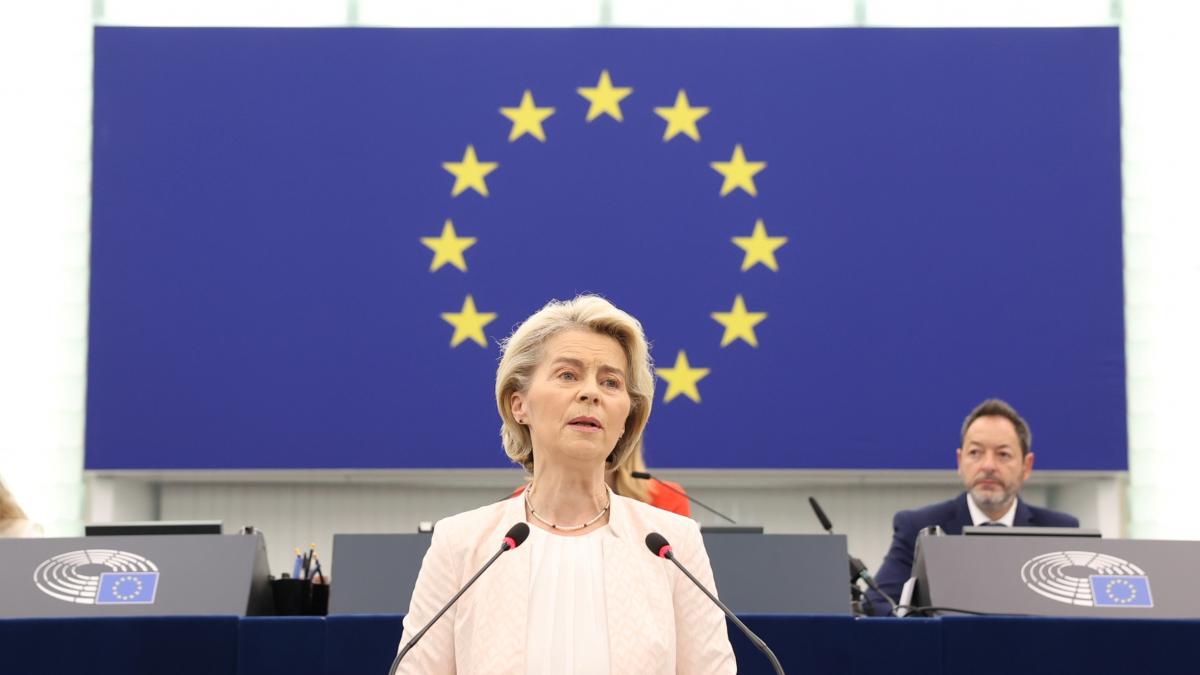 Preşedinta Comisiei Europene a "făcut un bilanţ" cu preşedintele francez şi prim-ministrul britanic al contactelor cu SUA