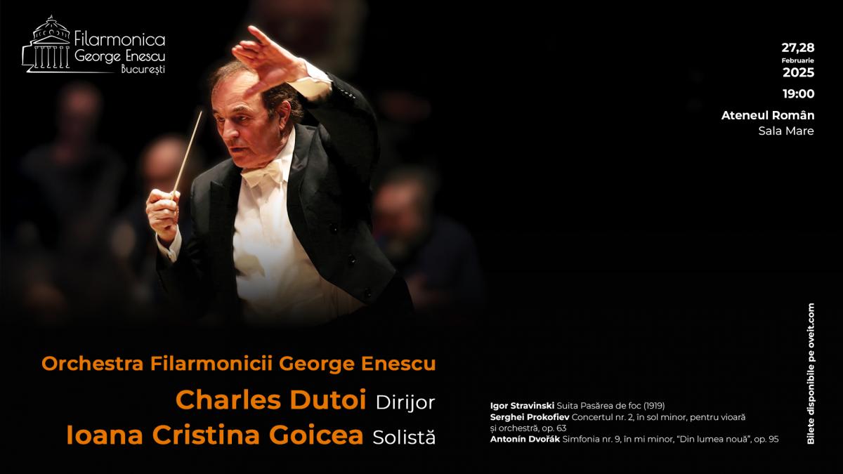 Două concerte strălucitoare la Ateneul Român: legendarul dirijor Charles Dutoit dirijează orchestra Filarmonicii George Enescu pe 27 și 28 februarie 2025