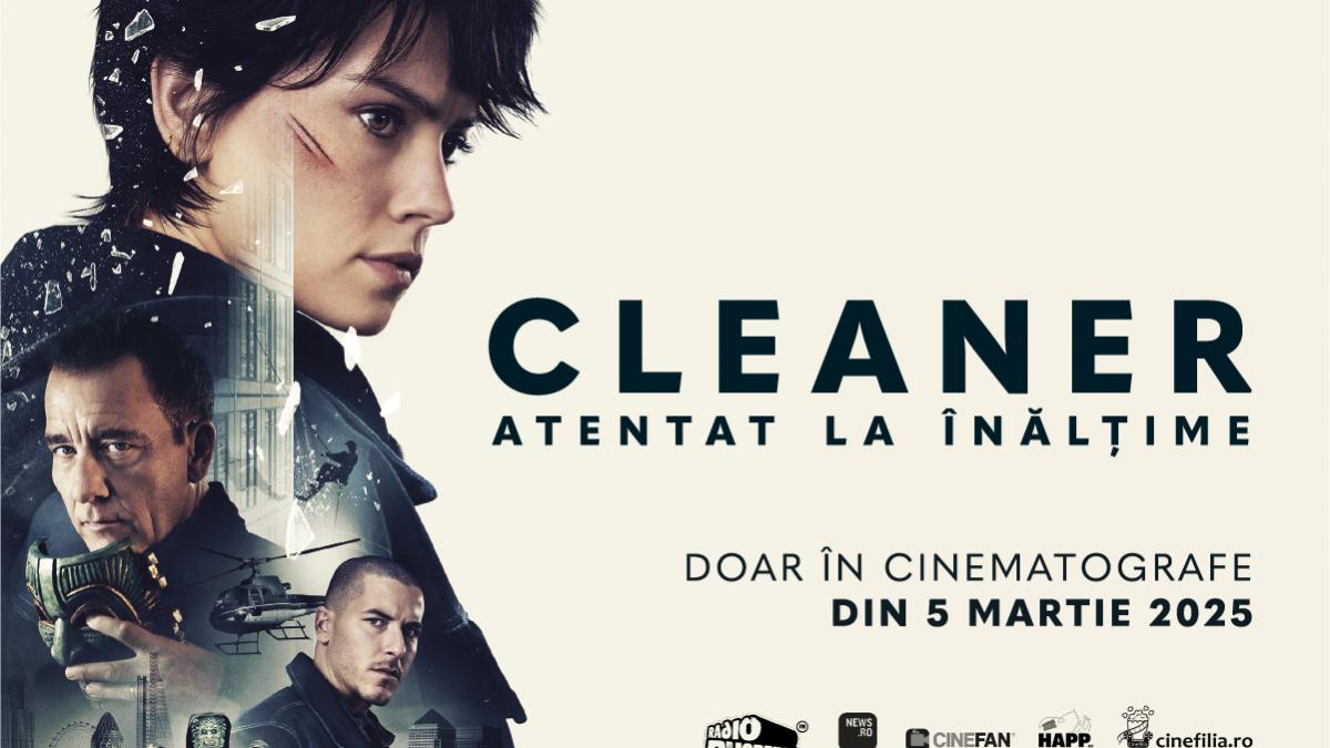 „Cleaner: Atentat la înălțime” - din 5 martie, în cinematografele din România. Primul titlu internațional distribuit de T.R.I.B.E. Films