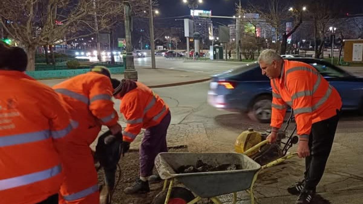 Nicușor Dan: Intervenții de reparare a gropilor de pe străzile din Capitală,apărute în timpul iernii