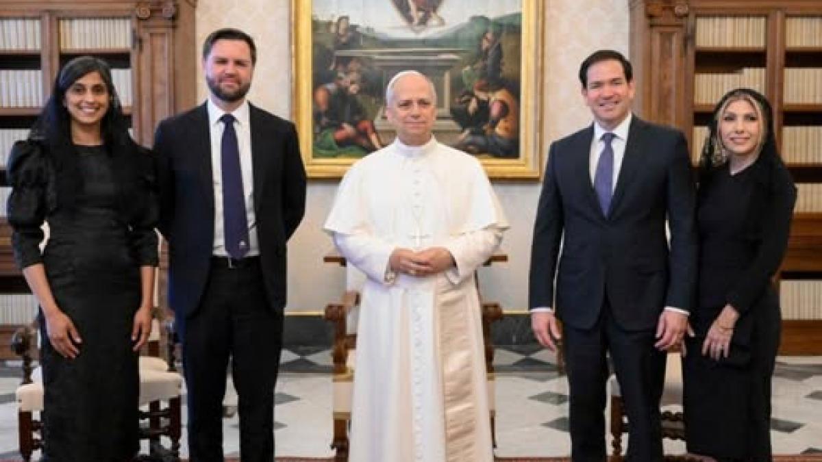 Papa Leon al XIV-lea și vicepreședintele SUA JD Vance, întâlnire la Vatican