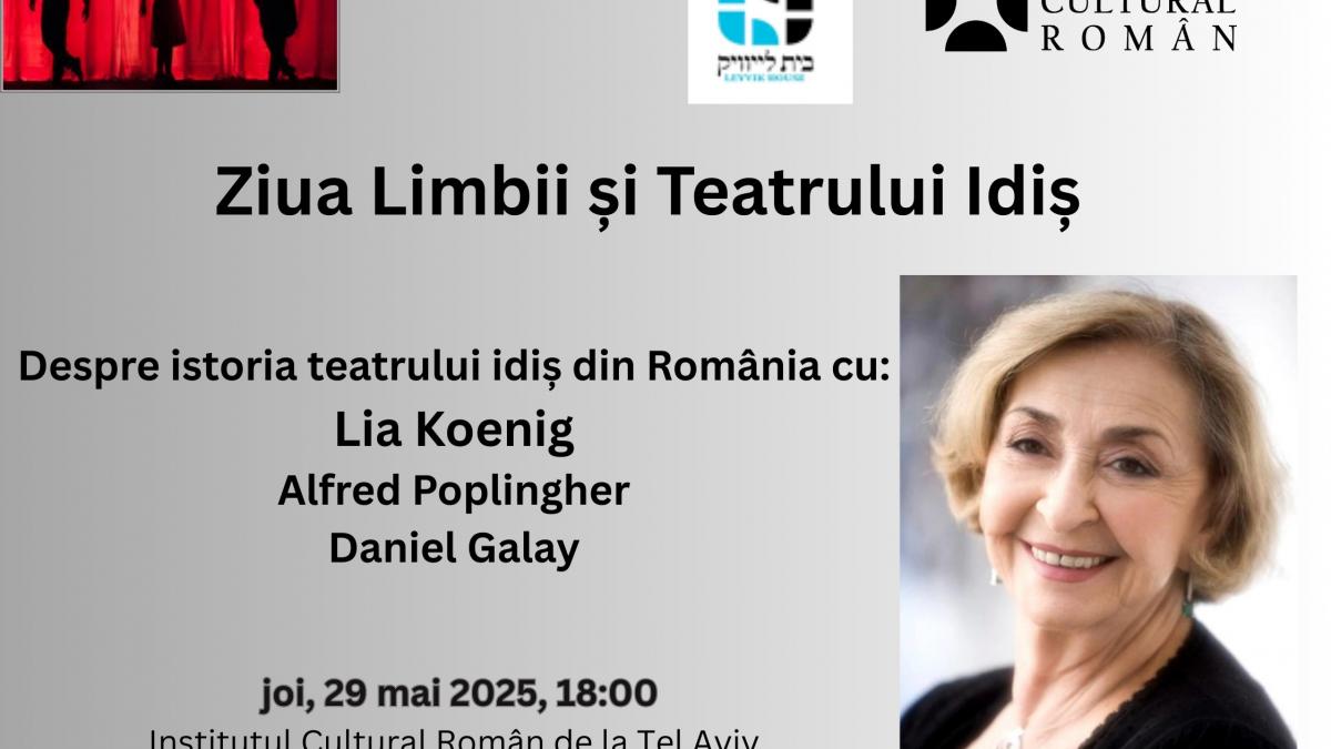 Ediție specială din seria „Yiddishkeit” dedicată Zilei Limbii și Teatrului Idiș