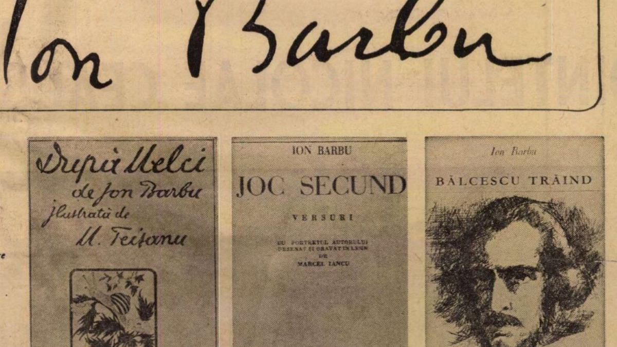 Ion Barbu, sfidătorul suprem al gândirii leneșe