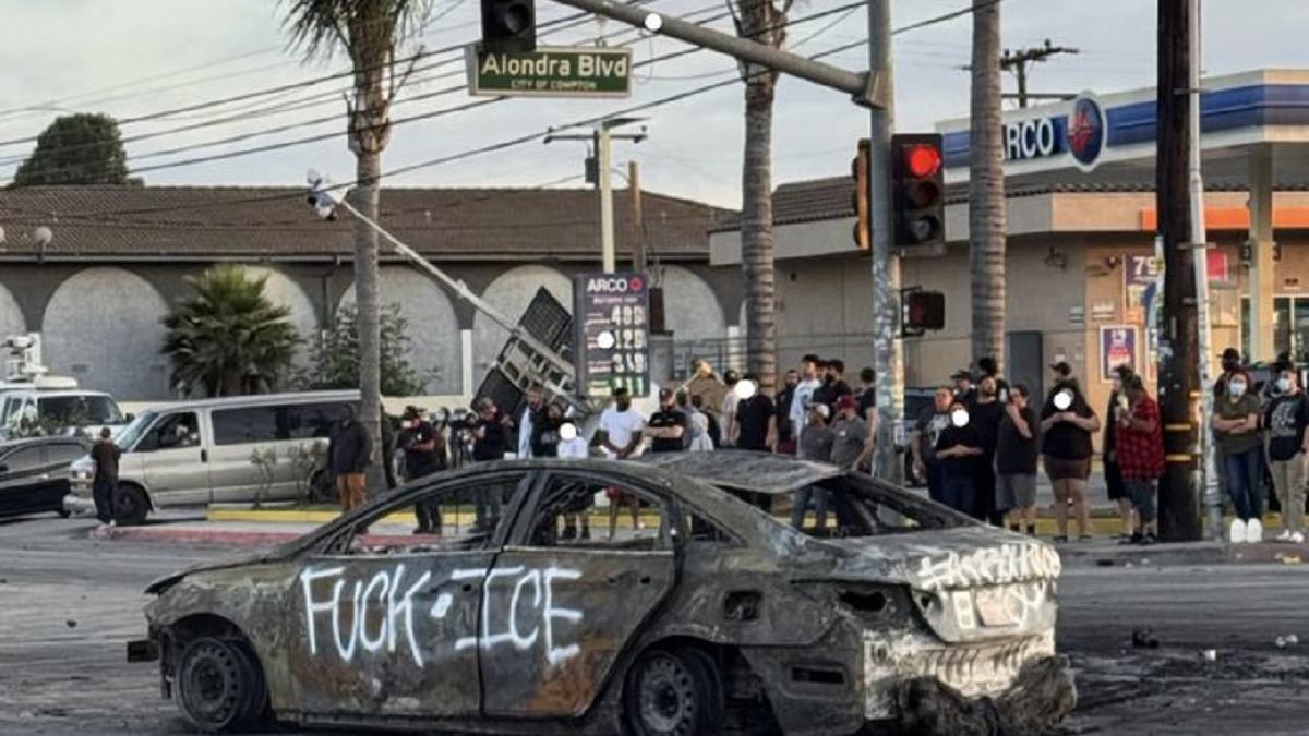 violenta los angeles zeci persoane arestate autostrada inchisa