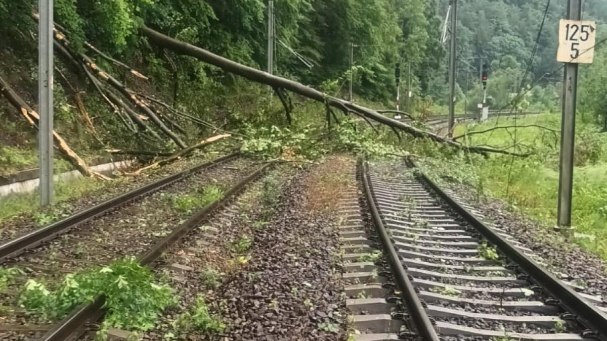 Furtuna lovește Valea Prahovei: Circulația a 11 trenuri de călători, blocată  
