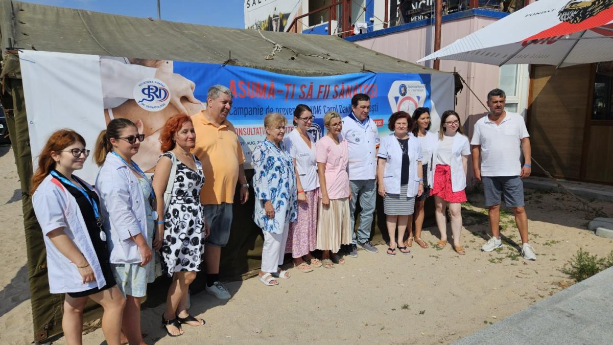 Campania de prevenție a UMFCD- Asumă-ți să fii sănătos! - Litoral 2025. Screening oferit de medici dermatologi, endocrinologi, pediatri și pneumologi  în perioada 11-16 august