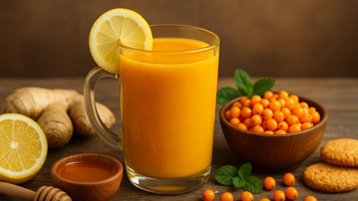 Imunitate de fier: Cum prepari acasă cel mai bun nectar de cătină cu miere și ghimbir
