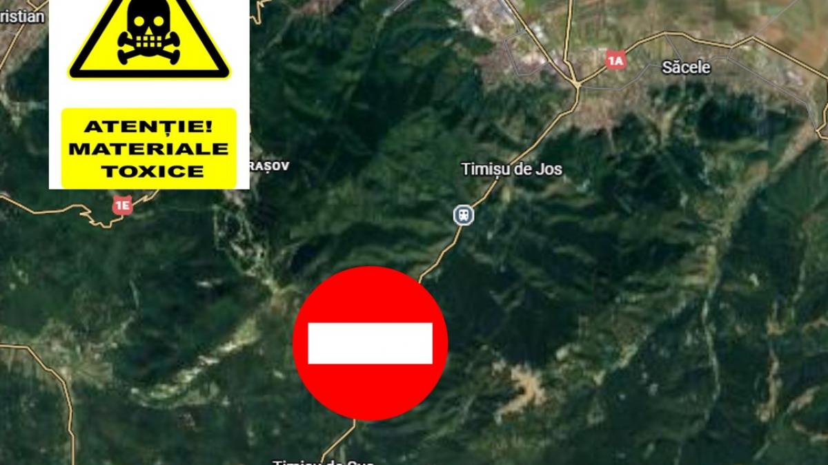 Trafic blocat pe DN1, după răsturnarea unei cisterne cu substanțe periculoase