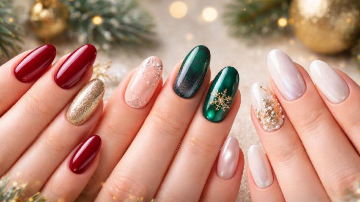 Manichiură de Crăciun: 10 idei pentru unghii festive, elegante și ușor de asortat