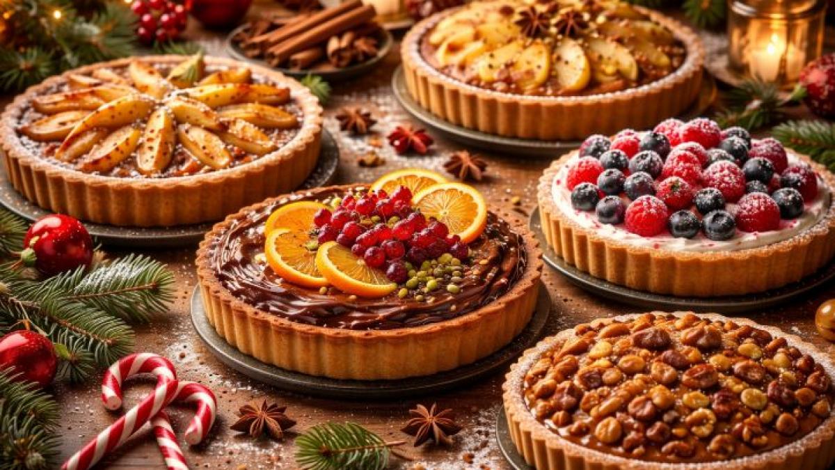 Tarte festive de Crăciun, ușor de făcut și delicioase