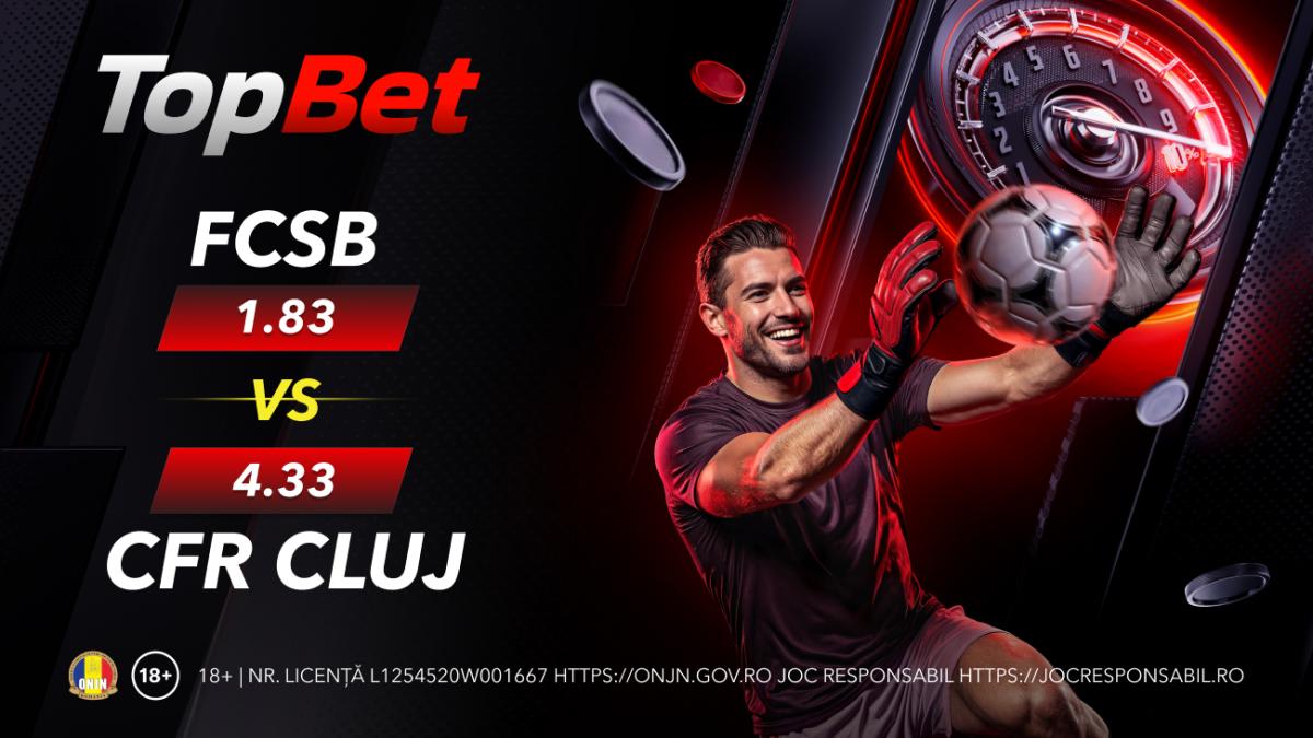 FCSB vs CFR Cluj se joacă duminică - cote la pariuri și alte meciuri interesante
