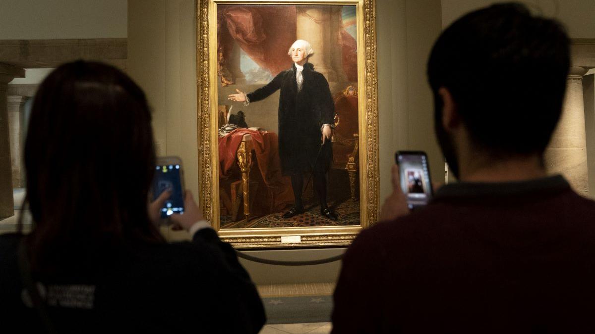 Un portret al fostului preşedinte american George Washington, ce a inspirat bancnota de un dolar, vândut cu 2,8 milioane de dolari