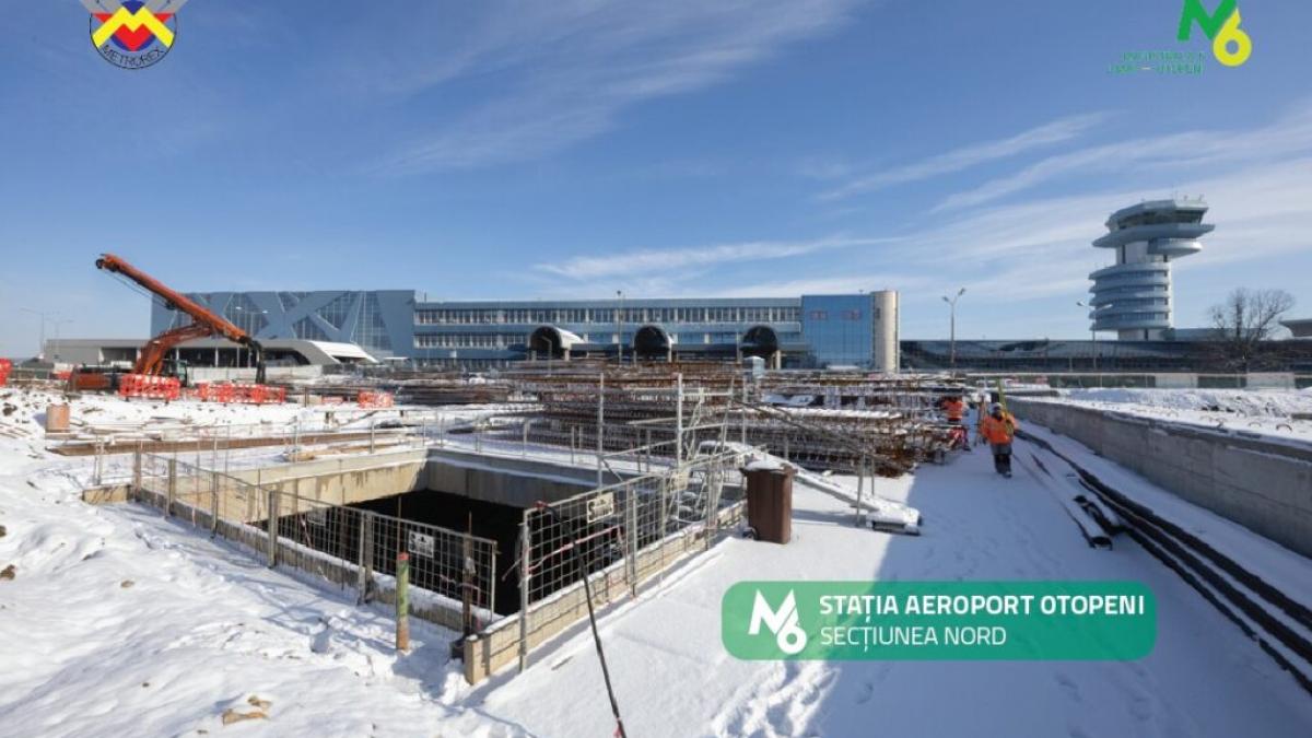 Metrorex anunță progrese importante pe șantierul Magistralei 6 în ianuarie 2026 cu majoritatea stațiilor având structura peste 70% finalizată