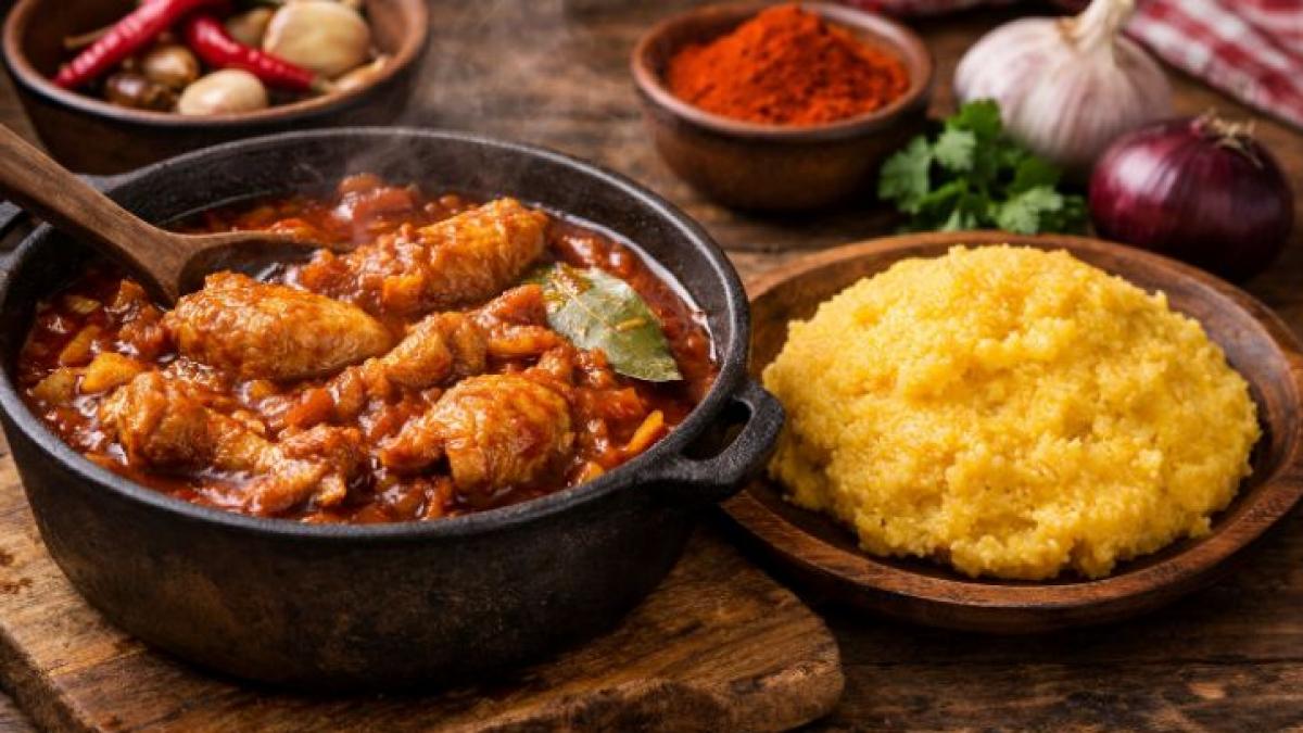 Tocăniță ardelenească din vechime: ceapă, pui, mămăliguță și un ingredient secret