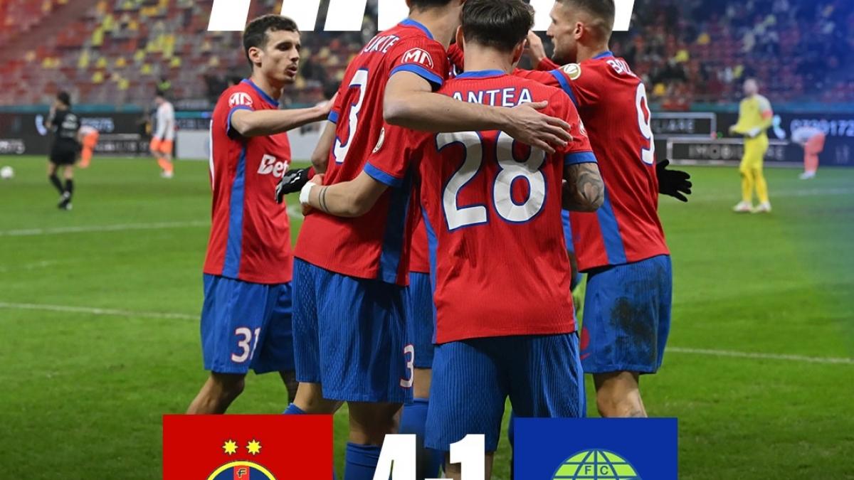 FCSB, victorie categorică în fața Metaloglobus