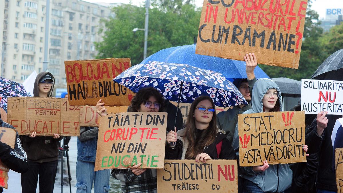 Protest general al sindicatelor din Educație miercuri la Cotroceni