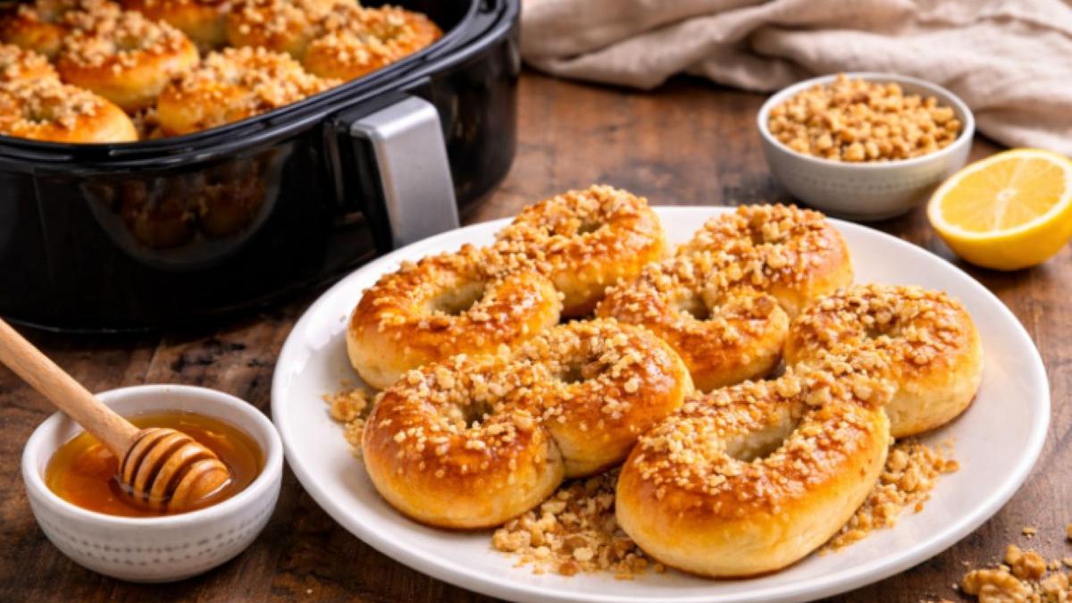 Mucenici copți la air fryer, pufoși în doar câteva minute