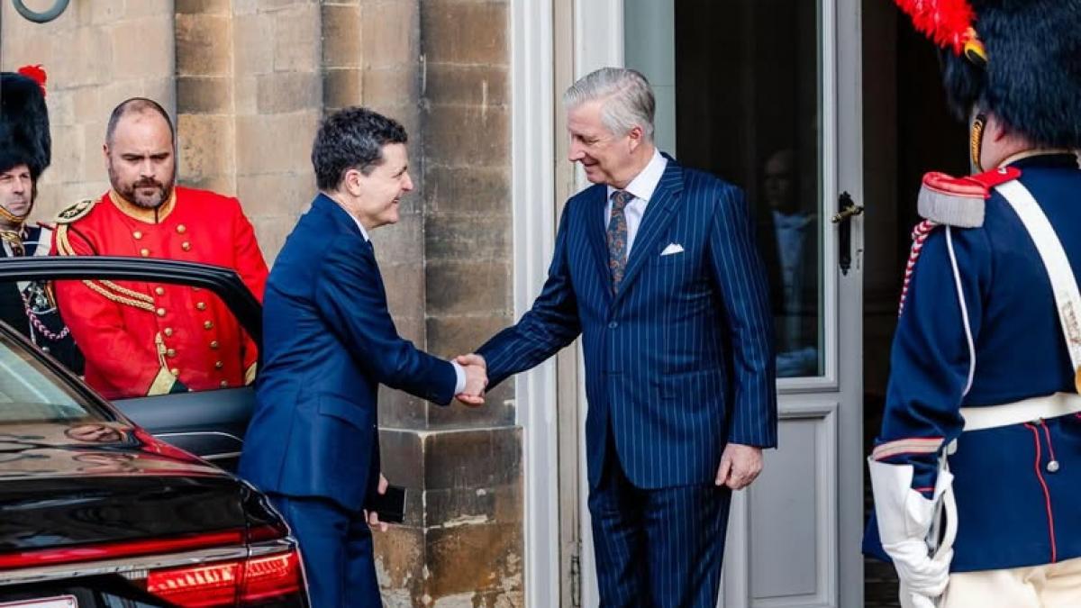 Nicușor Dan, primit la Castelul Laeken de Regele Philippe