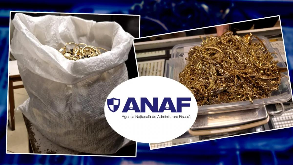 Saci plini cu aur și bijuterii, confiscați de ANAF într-o razie fulger!