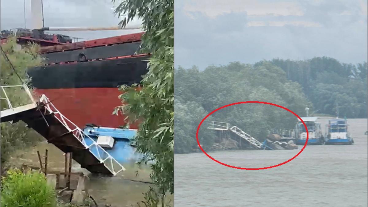 incident naval tulcea cargou prince zafer ponton dunare