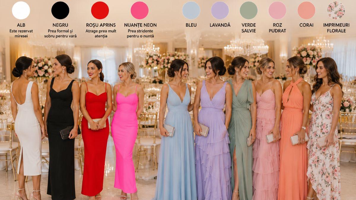 Dress code la nunțile de vară: cele 4 culori de EVITAT