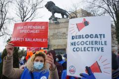 Protest la Cotroceni