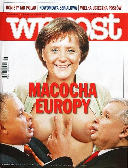 Angela Merkel, â&#128;&#158;topless" in Polonia
